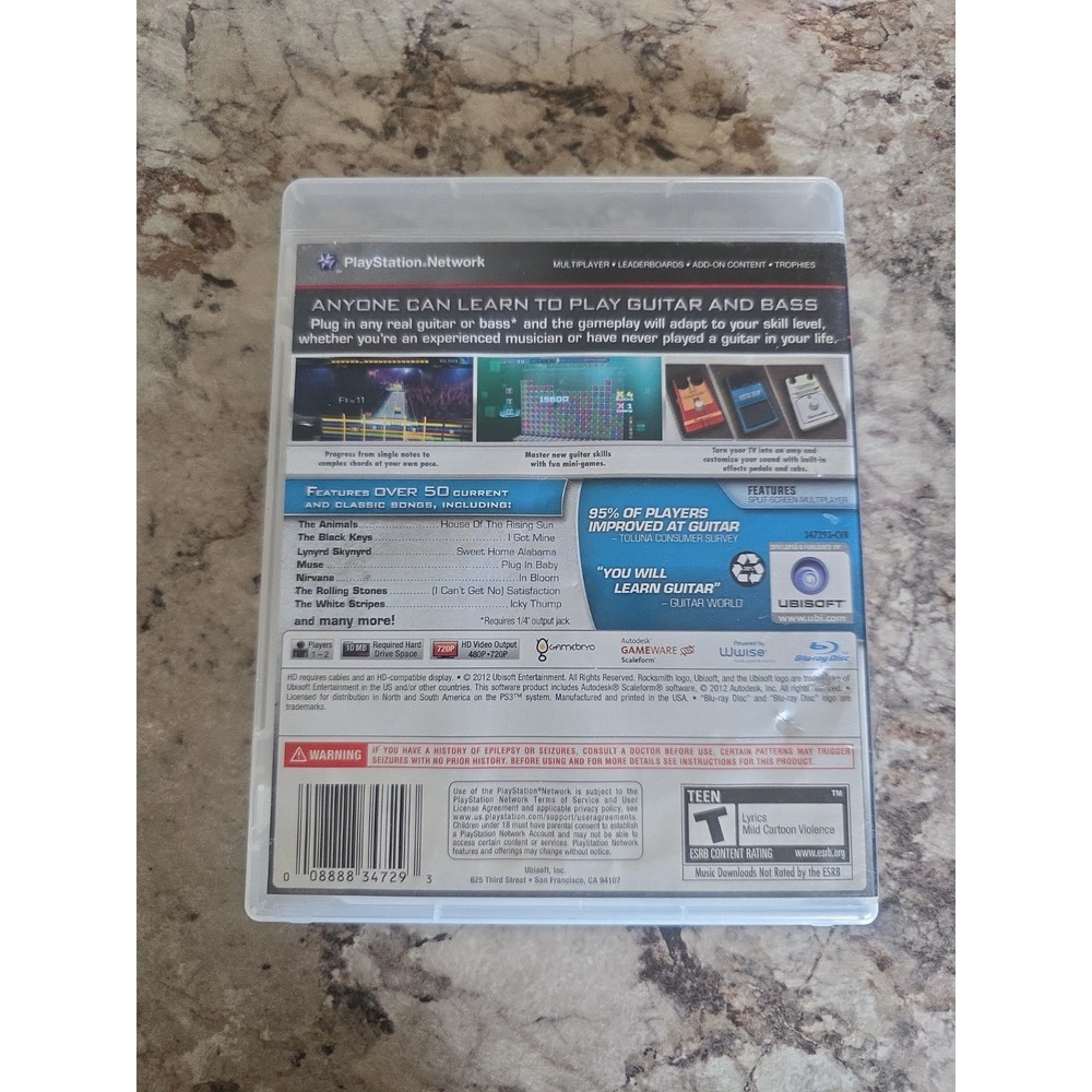 Rocksmith (Sony PlayStation 3, 2011) - Picture 2 of 4
